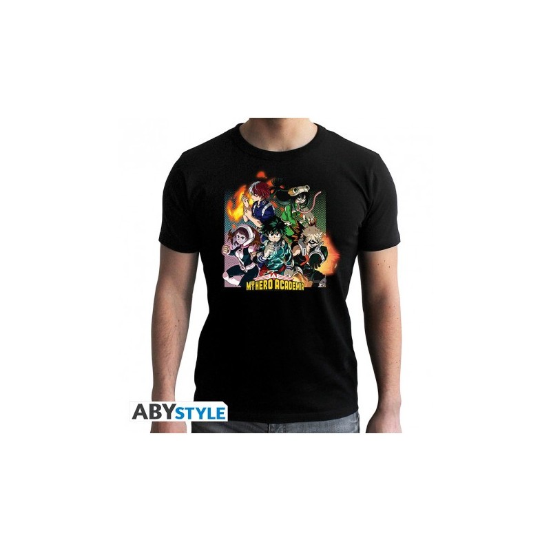 T-shirt MY HERO ACADEMIA - Tshirt Groupe homme MC black - new fit