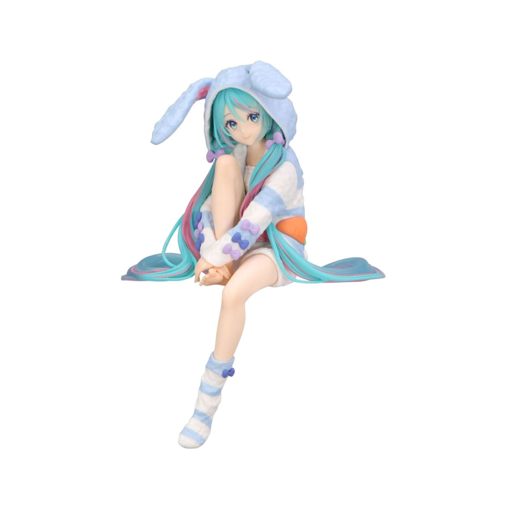 Hatsune Miku Noodle Stopper Hatsune Miku Rabbit Ear Hood Pajama Blue Color Ver. 14 cm