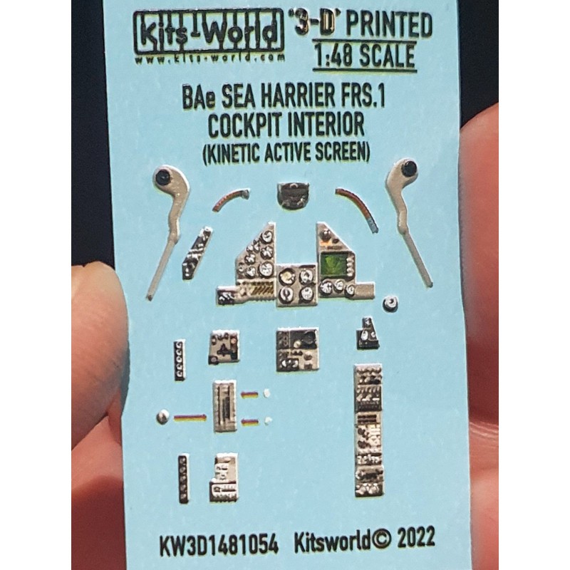 Décalcomanie BAe Sea Harrier FRS.1 écrans ACTIVE 3D Full color Instrument Panels - (conçus pour être utilisés avec les kits Kine