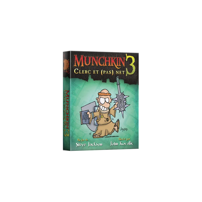 Jeu de société Munchkin 3 : Clerc et (pas) Net (Ext)
