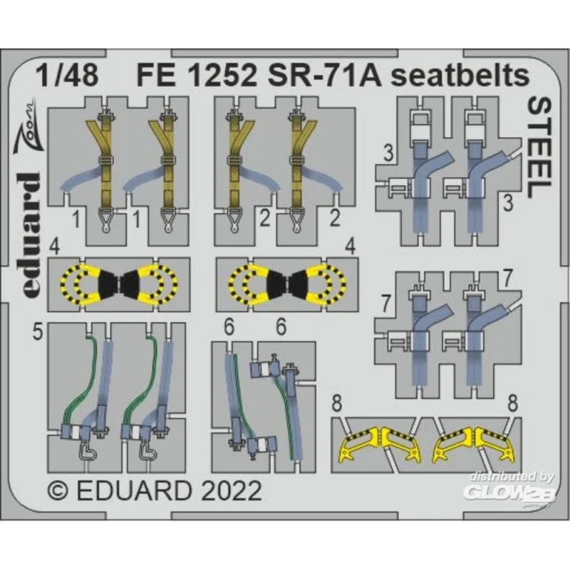 Ceintures de sécurité SR-71A STEEL pour REVELL