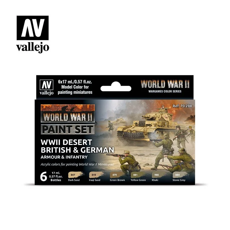 Peinture Desert brit german arm inf clr set 70208
