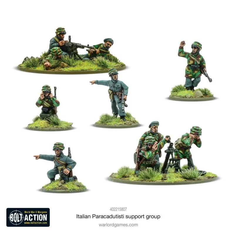 Jeu de figurine Groupe de soutien italien Paracadutisti
