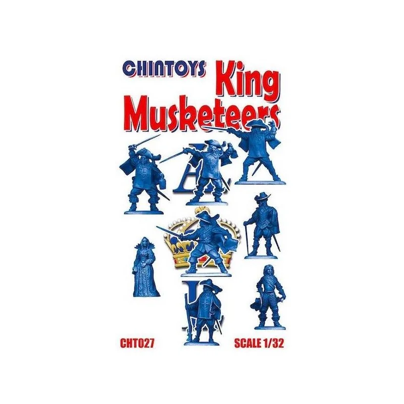 Figurines King Musketeers (PAS DE BOÎTE. CECI EST DANS UN SAC EN POLYÉTHYLÈNE AVEC CARTE)