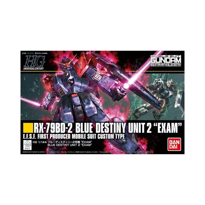 Gunpla GUNDAM - HG RX-79BD-2 Blue Destiny Unit 2 'EXAM' 1/144 - Model Kit