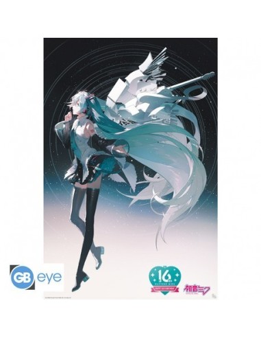 Poster Happy 16th Birthday Miku – HATSUNE MIKU – Maxi 91.5x61
