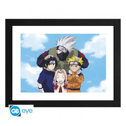NARUTO Poster Tirage encadré Photo Équipe 7