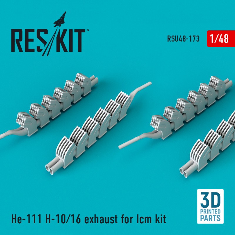 Échappement Heinkel He-111H-10/He-111H-16 (conçu pour être utilisé avec les kits ICM)