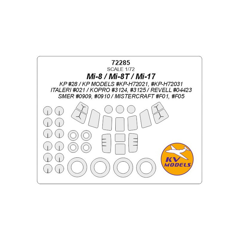 Accessoire Mil Mi-8 / Mi-17 + masques de roues