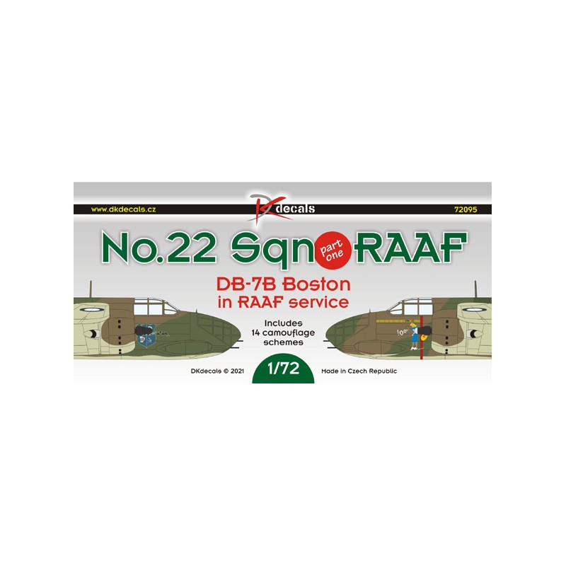 Décal N ° 22 Sq. RAAF (DB-7B), Pt.11. DB-7B Boston, A28-192