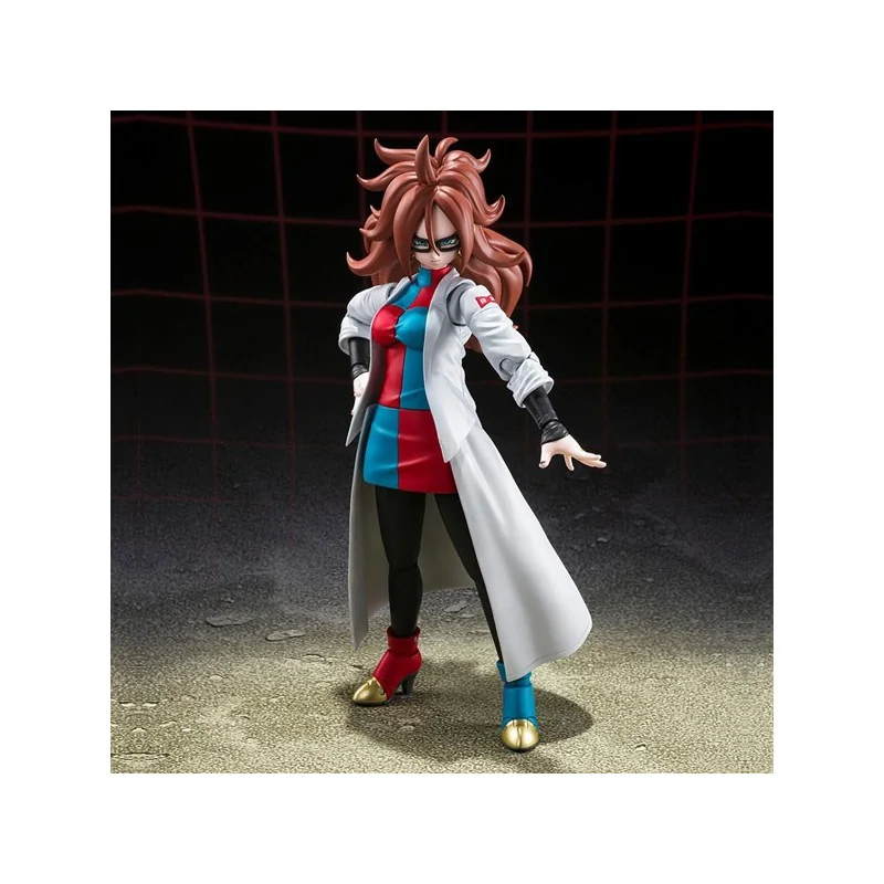 Figurine DBZ Fighter Z SH Figuarts Android 21 Lab Coat 14,5cm