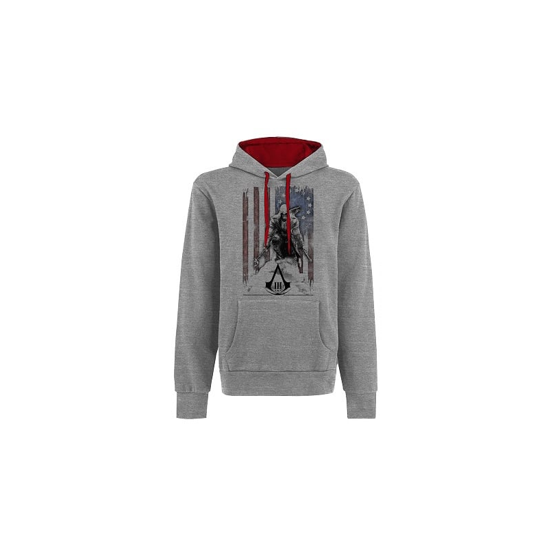 ASSASSIN'S CREED 3 - Sweatshirt - Flag and Connor Grey