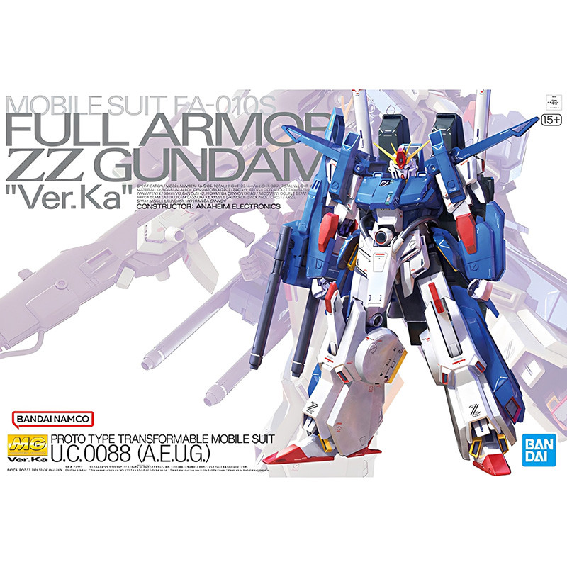 GUNDAM Master Grade 1/100 Full Armor ZZ Gundam Ver.Ka Bandai – Gunpla