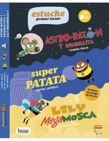 Estuche Primer Lector Astro Raton/superpatata/lili Mega Mosca
