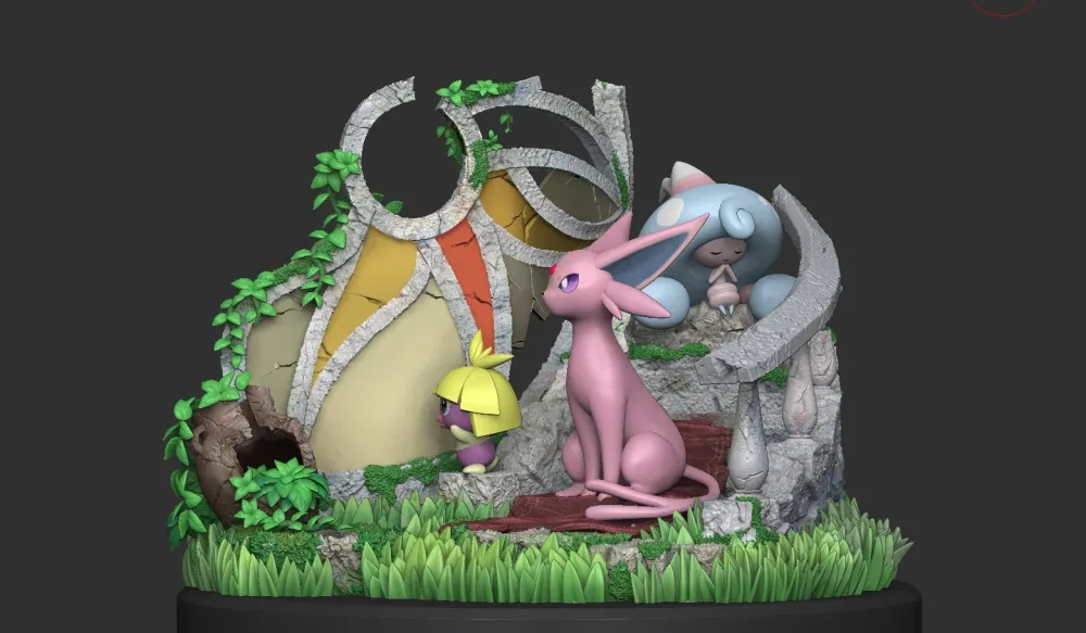 [PREORDER] Statue [KIPI] – Espeon & Smoochum & Mime Jr. & Hattrem