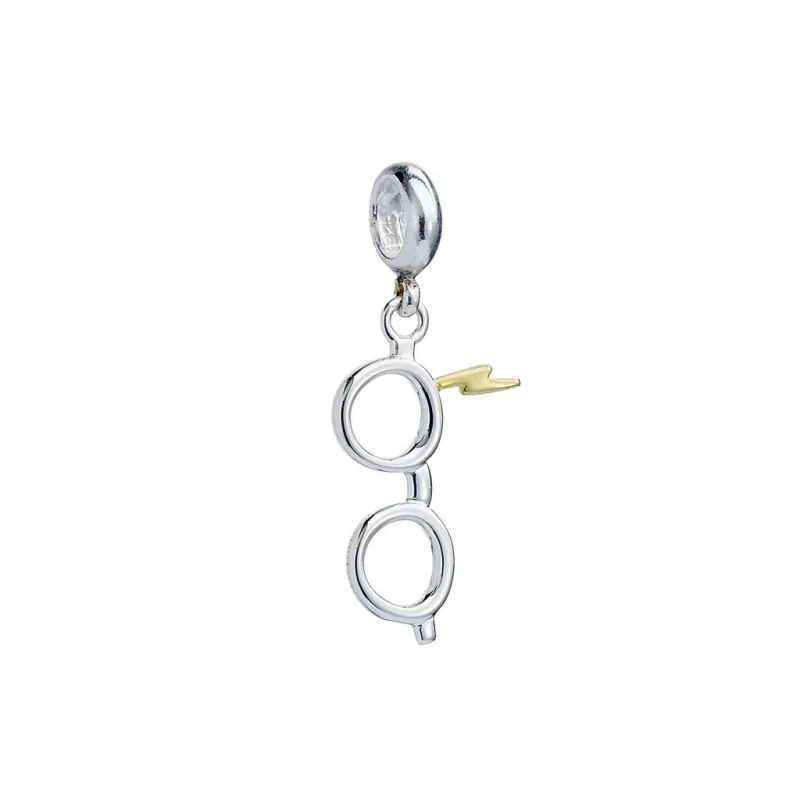 Bijou HARRY POTTER - Eclair & Lunettes - Charme Pendentif pour Bracelet
