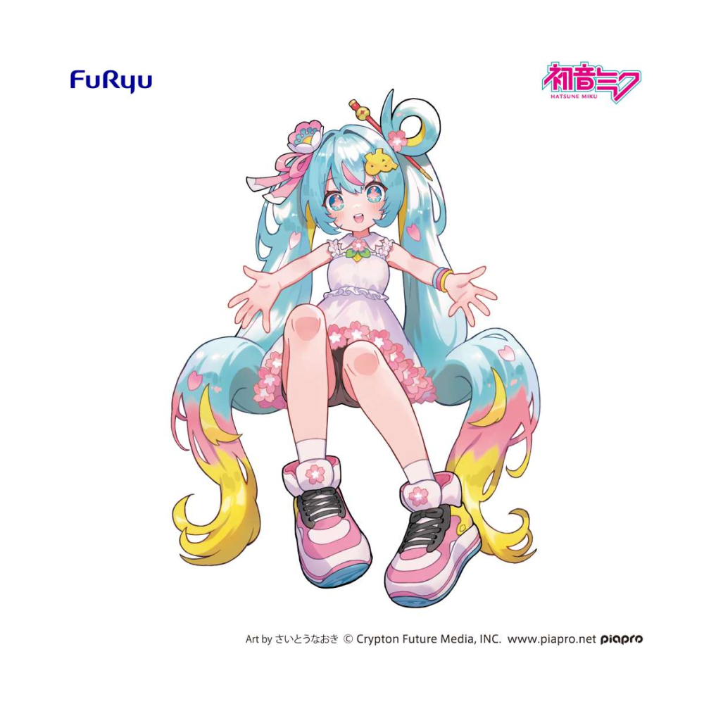 Hatsune Miku Figurine Noodle Stopper Hatsune Miku 10th Anniversary 14 cm