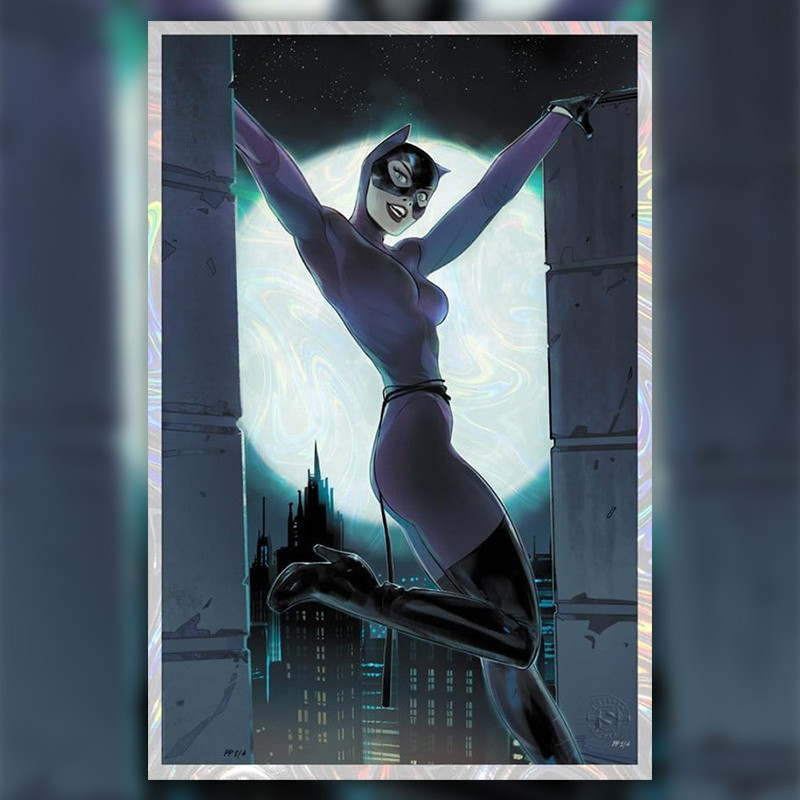 DC COMICS Impression Art Print Catwoman : Nine Lives Sideshow – Comic