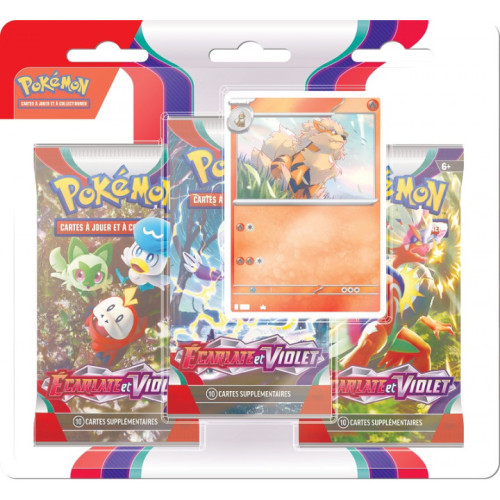 Pokemon Tri-Pack SV01 Écarlate et Violet Arcanin