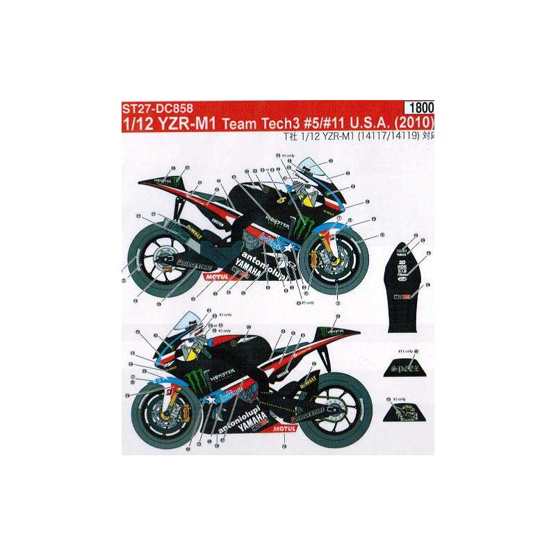 Décalcomanie YAMAHA YZR M1 ÉQUIPE TECH3