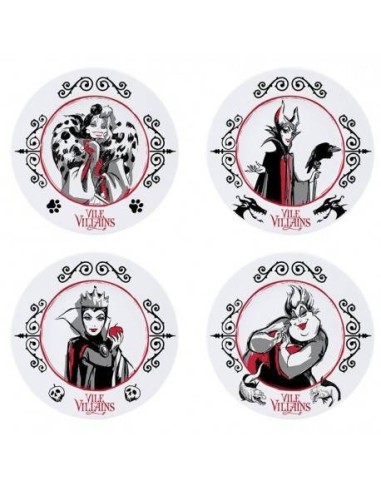 Disney Set 4 Platos Villanas – Collection