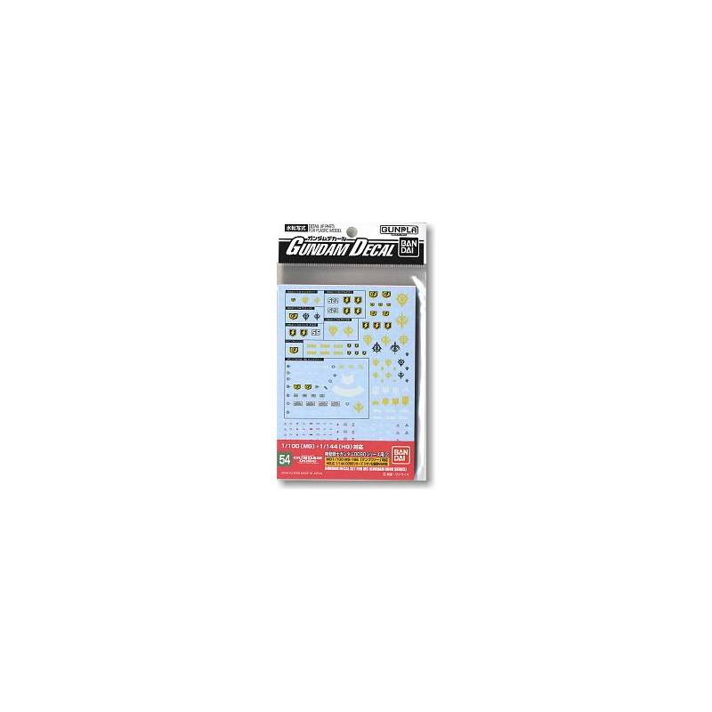 Gunpla GUNDAM - GUNDAM DECAL 054 - HGUC 0800 Série Zeon