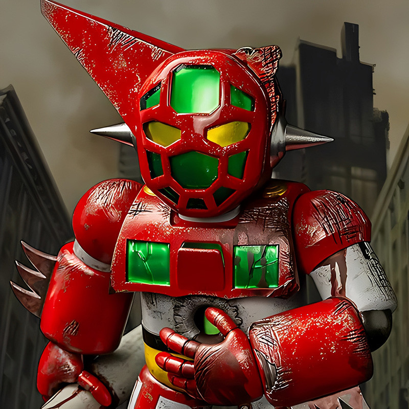 GETTER ROBO First Getter Robo-1 Final Battle New York Chibi Creature Ember Toys – Figurine