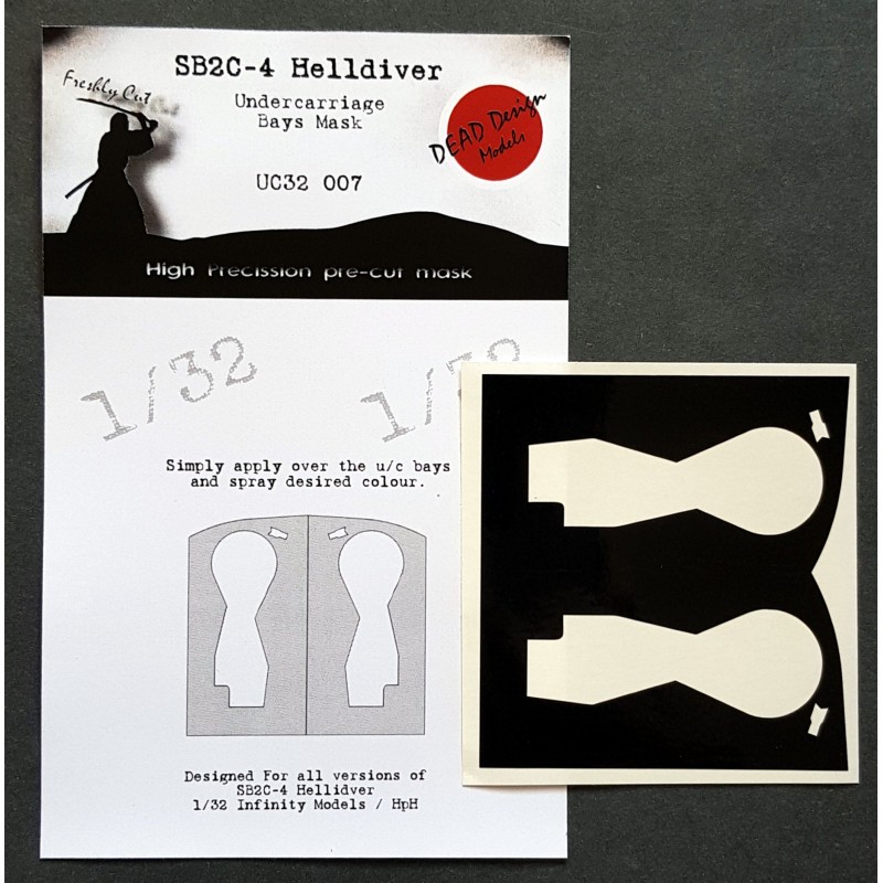 Masques de peinture de baie de train d'atterrissage Curtiss SB2C-4 Helldiver (conçus pour être utilisés avec les kits Infinity M