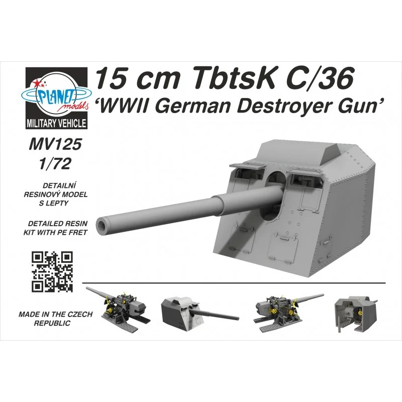 Accessoire 15cm TbtsK C/36 'WWII German Destroyer Gun' Canon naval allemand