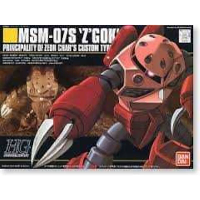 Gunpla Hg 1/144 msm-07s z'gock char's custom
