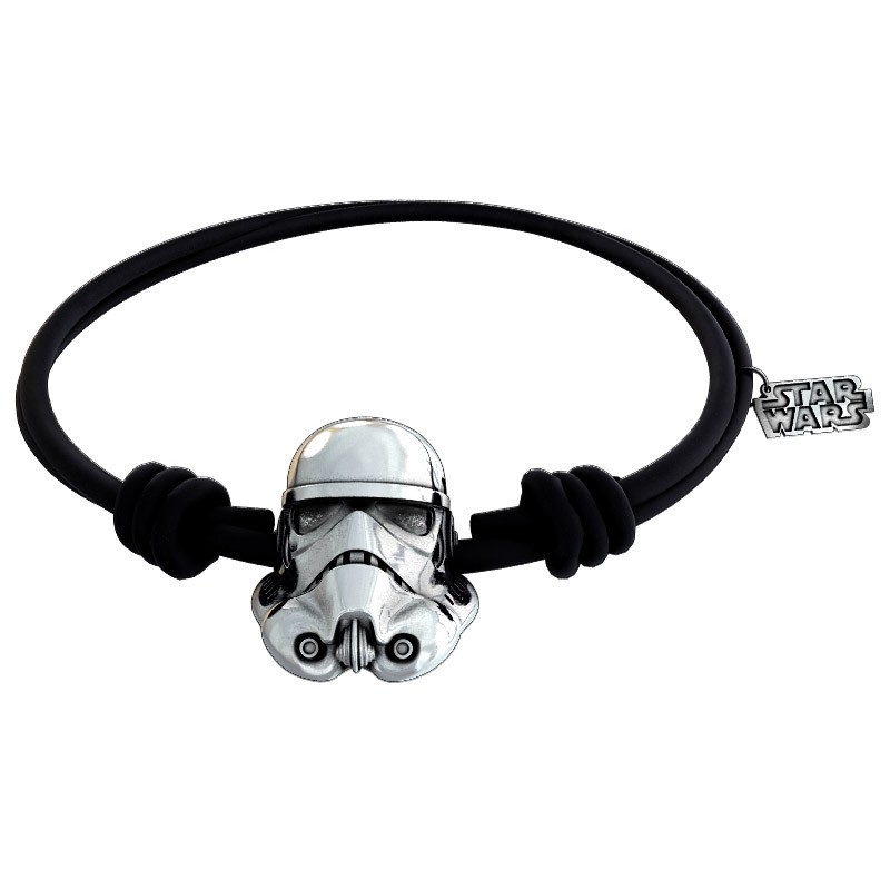 Bracelet sw stormtrooper argent noir rbr