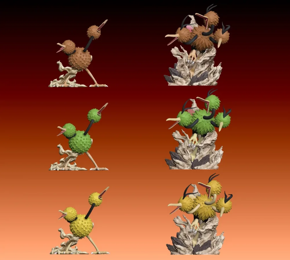[PREORDER] 1/20 Scale World Figure [WU] – Doduo & Dodrio
