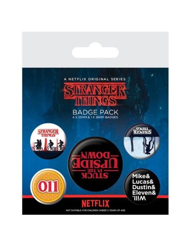 Set 5 chapas Stranger Things – Collection