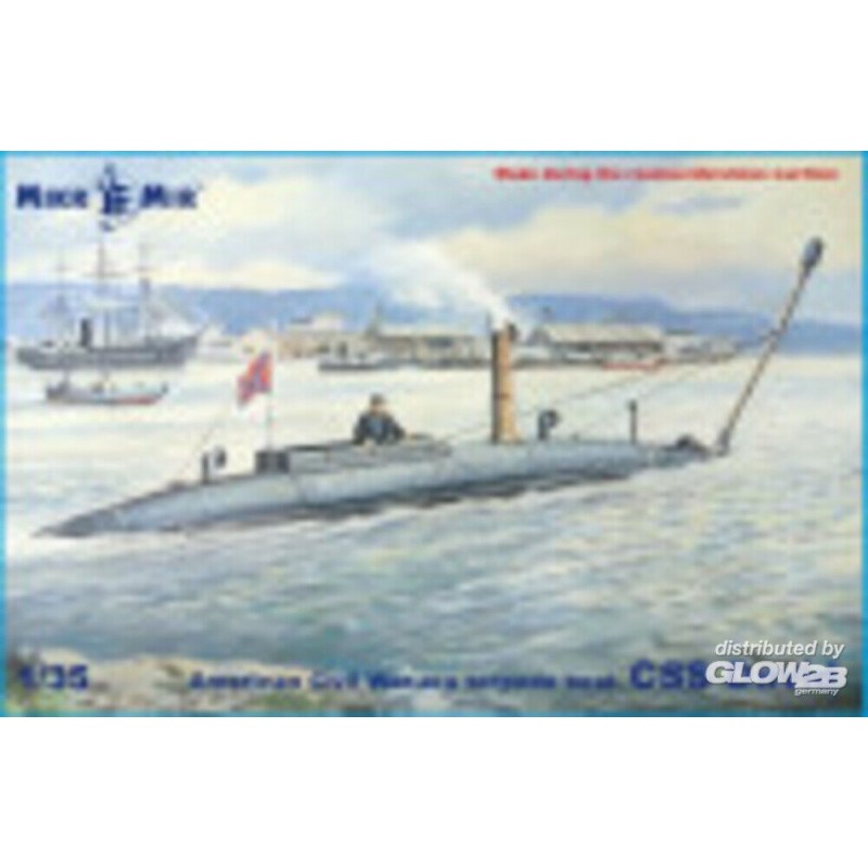 Maquette Lance-torpilles CSS David de l'époque de la guerre civile américaine