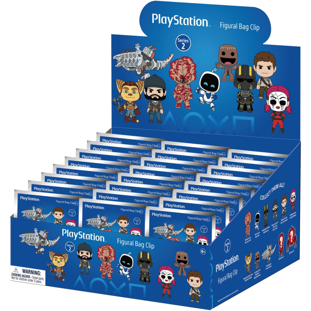 PLAYSTATTION - Series 2 - 3D Foam Bag Clip (Display 24 Pcs)