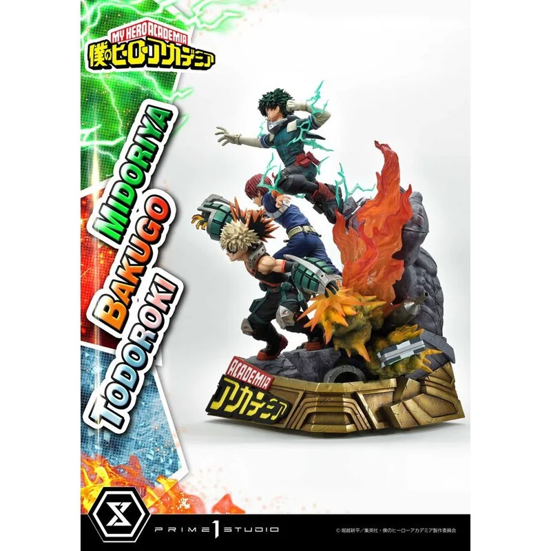 My Hero Academia statuette Midoriya, Bakugo & Todoroki 69 cm