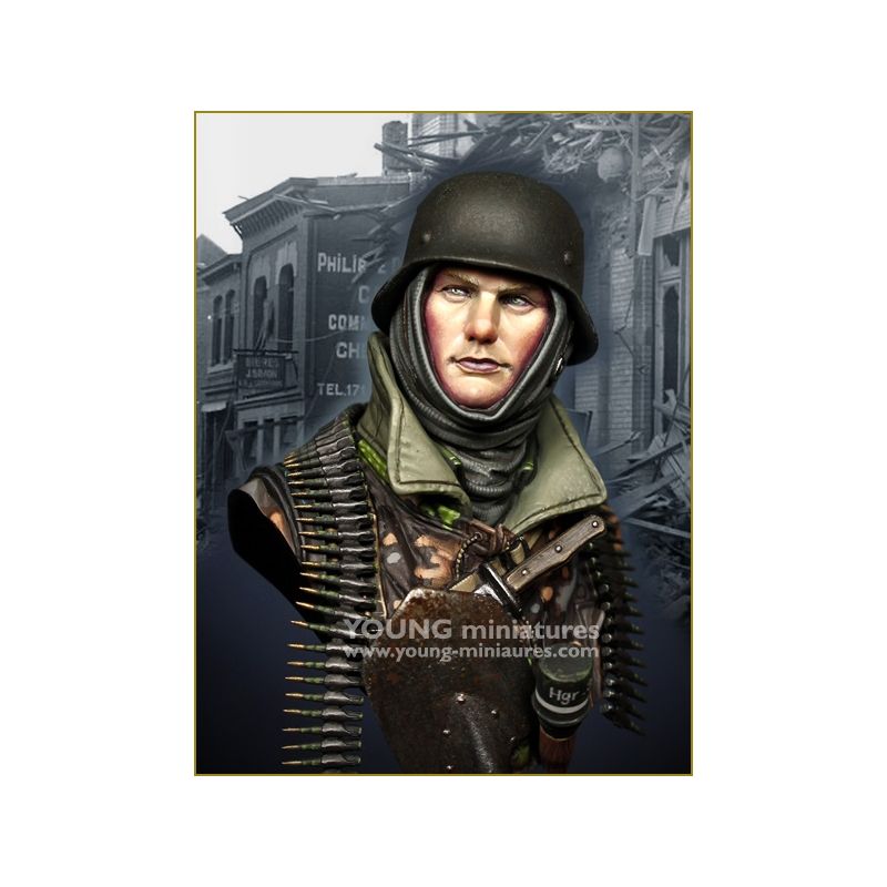 Figurines Waffen allemande siège de bastogne