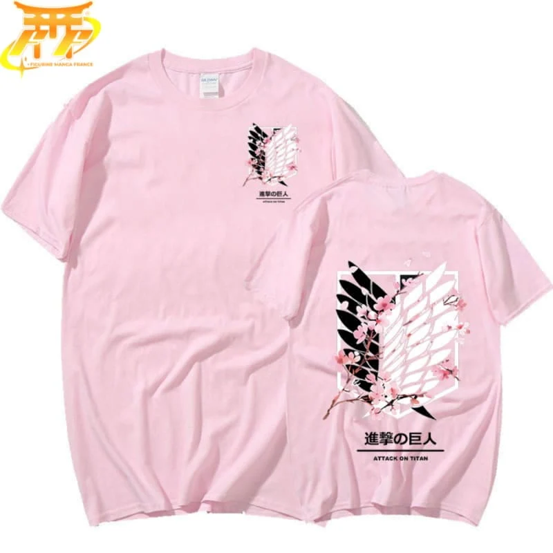 T-Shirt Rose Bataillon d'Exploration - Attaque des Titans™