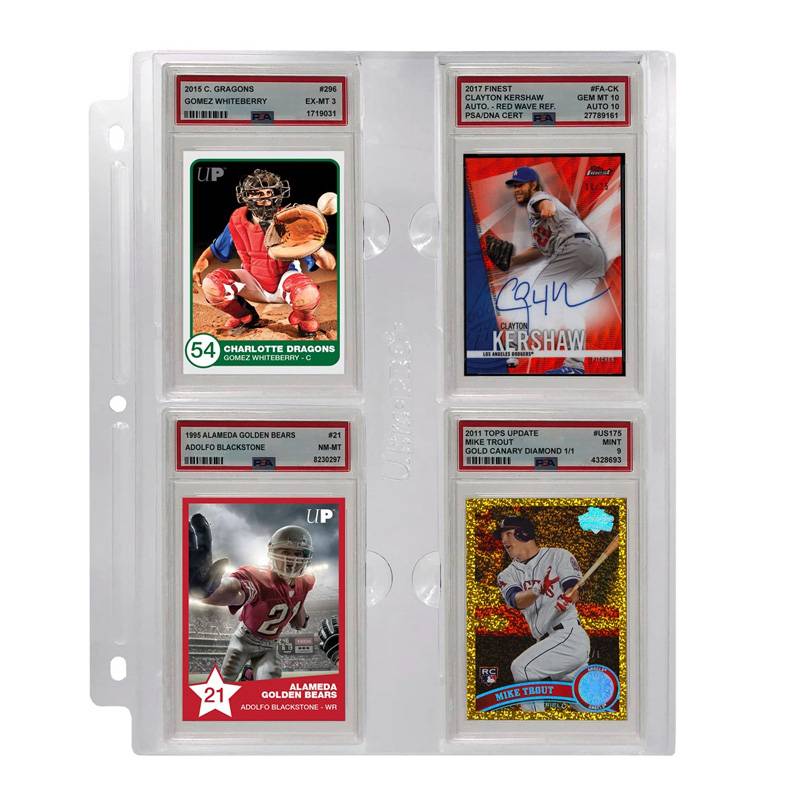 Ultrapro Page Pour Psa Graded Transparente Classeur 3 Anneaux