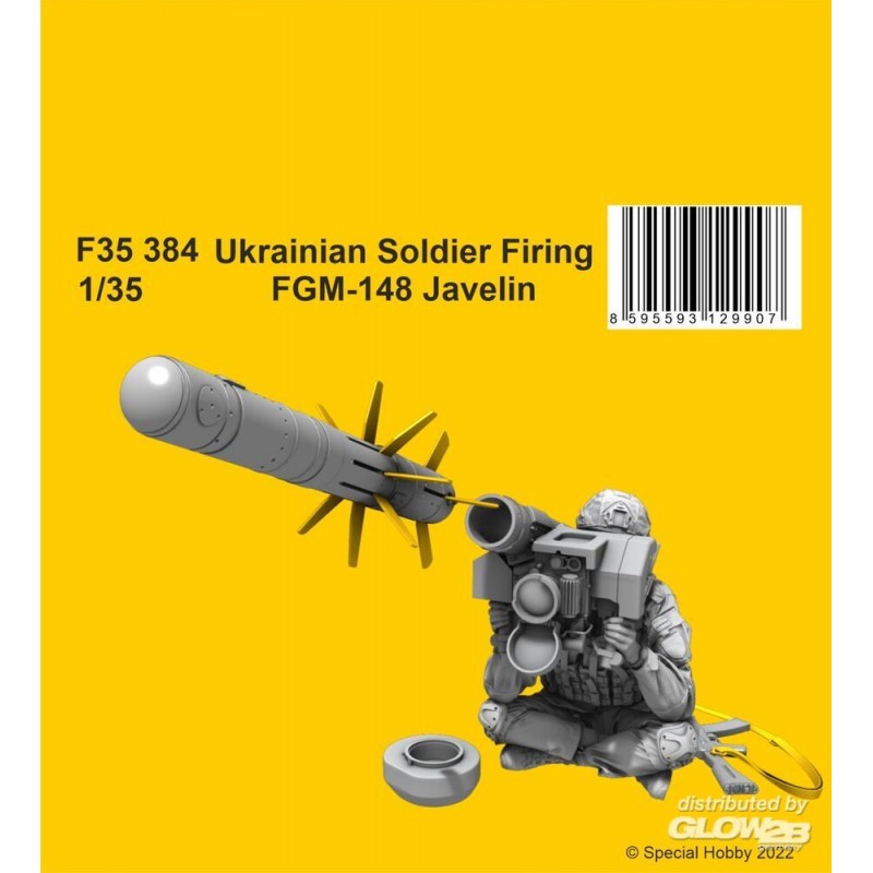 Maquette Soldat ukrainien tirant au javelot FGM-148