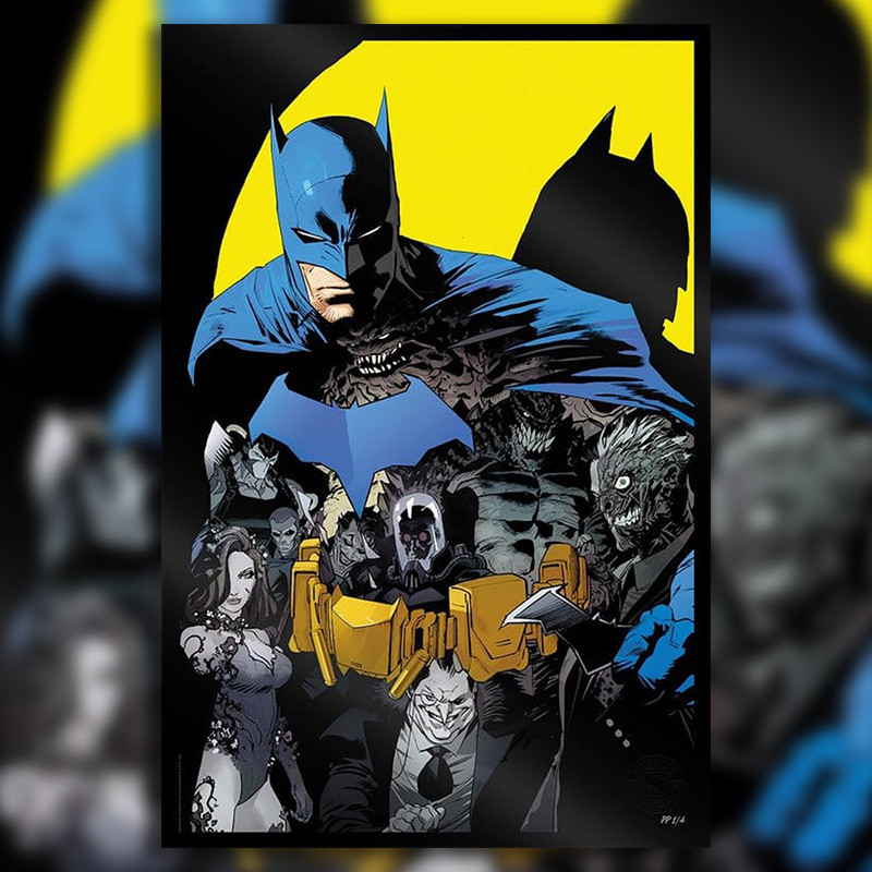 DC COMICS Impression Art Print Batman High-Gloss Black Edition Sideshow – Comic