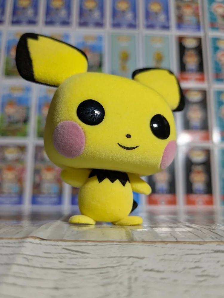 Games Pokemon #579 – Funko Pop! – Pichu (Flocked/Opened)