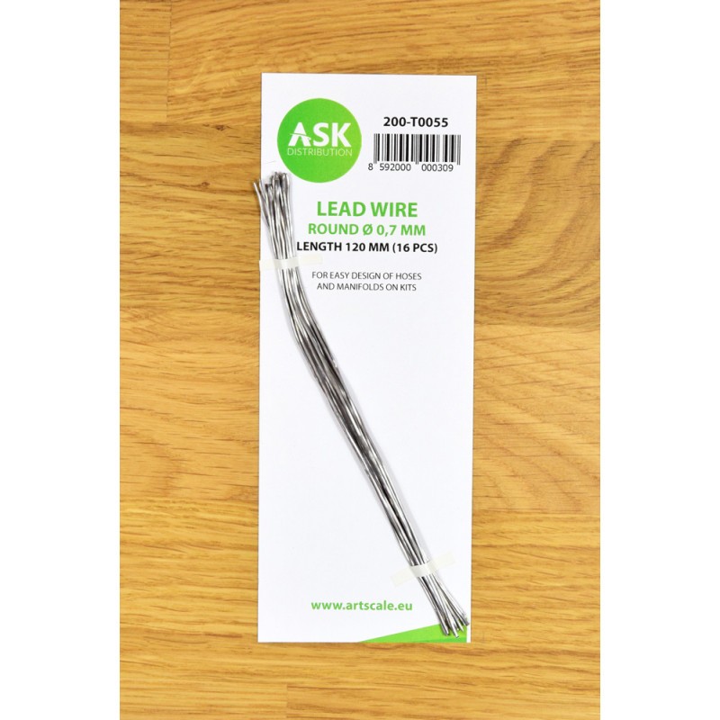 Fil conducteur - rond Ø 0,7 mm x 120 mm (16 pcs)