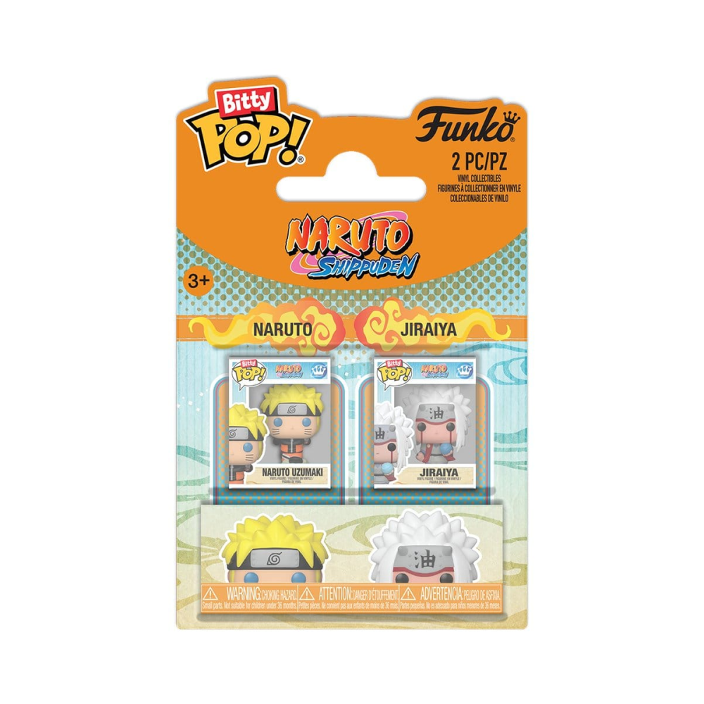 Figurine Pop Naruto pack 2 Bitty POP! Vinyl figurines Naruto & Jiraiya 2 cm