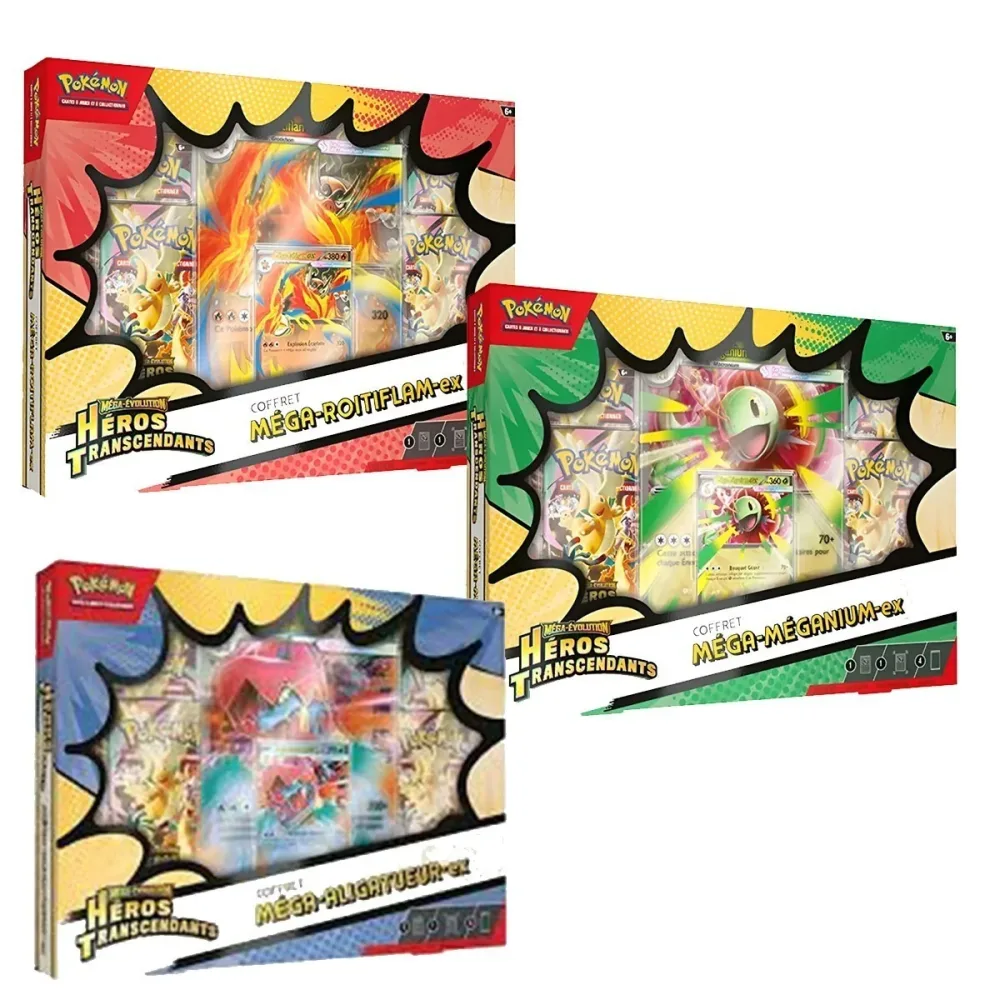 Pokémon - Lot de 3 coffrets Heros Transcendants
