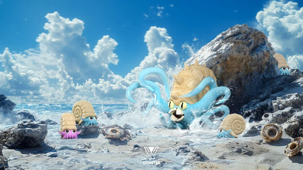 [PREORDER] 1/20 Scale World Figure [WONDER] – Omanyte & Omastar