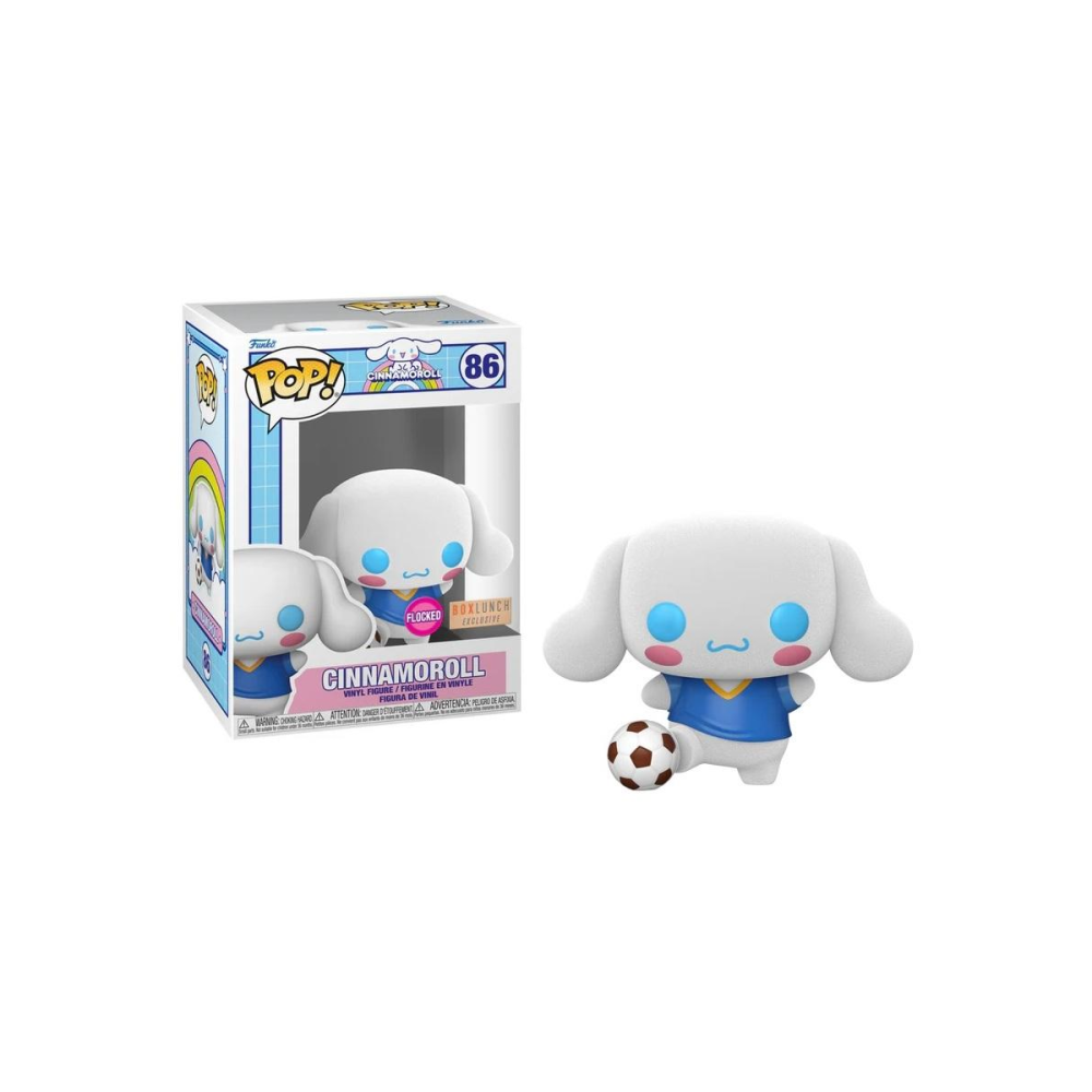Figurine Pop HELLO KITTY - POP Sanrio N° 86 - Cinnamoroll avec balle de Foot (FL)