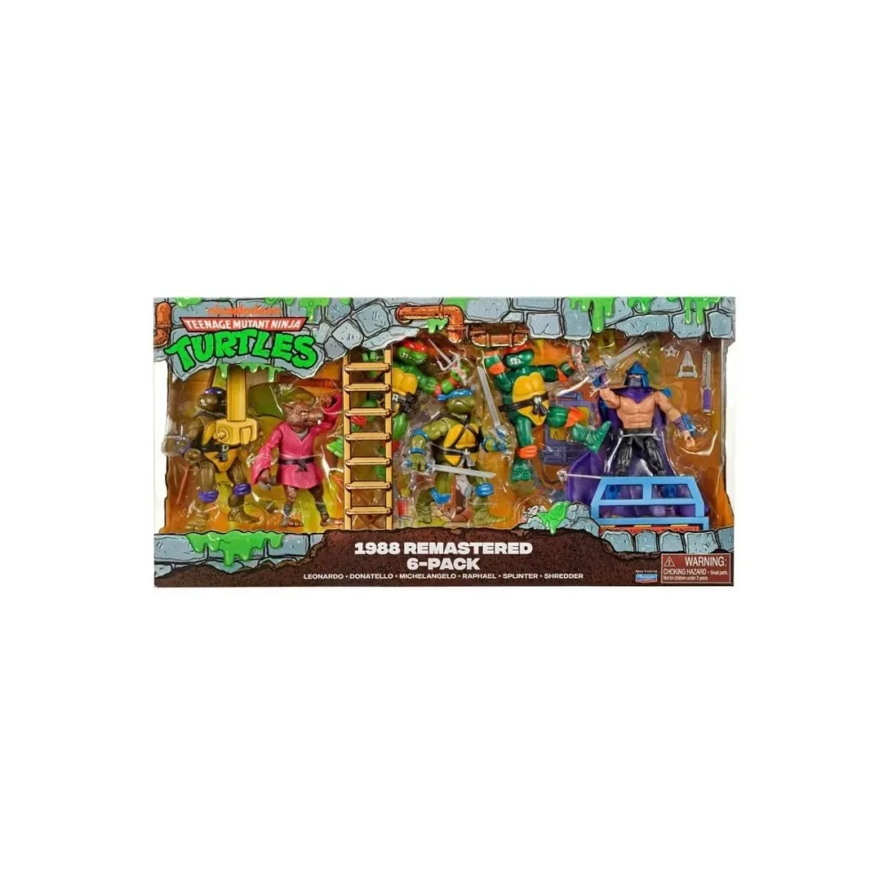 Les Tortues Ninja - Playset 6 Figurines 1988 Remastered