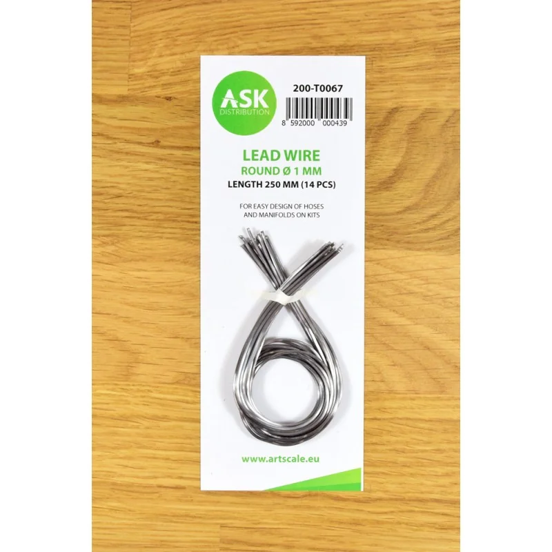 Fil conducteur - rond Ø 1 mm x 250 mm (14 pcs)