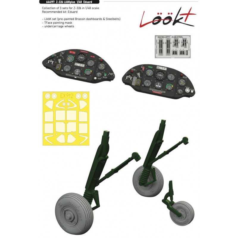 Z-326 LööKplus 1/48 (designed to be used with Eduard kits) MARCH RELEASE EXPECTED TO BE IN STOCK LATE FEBRUARY!!!